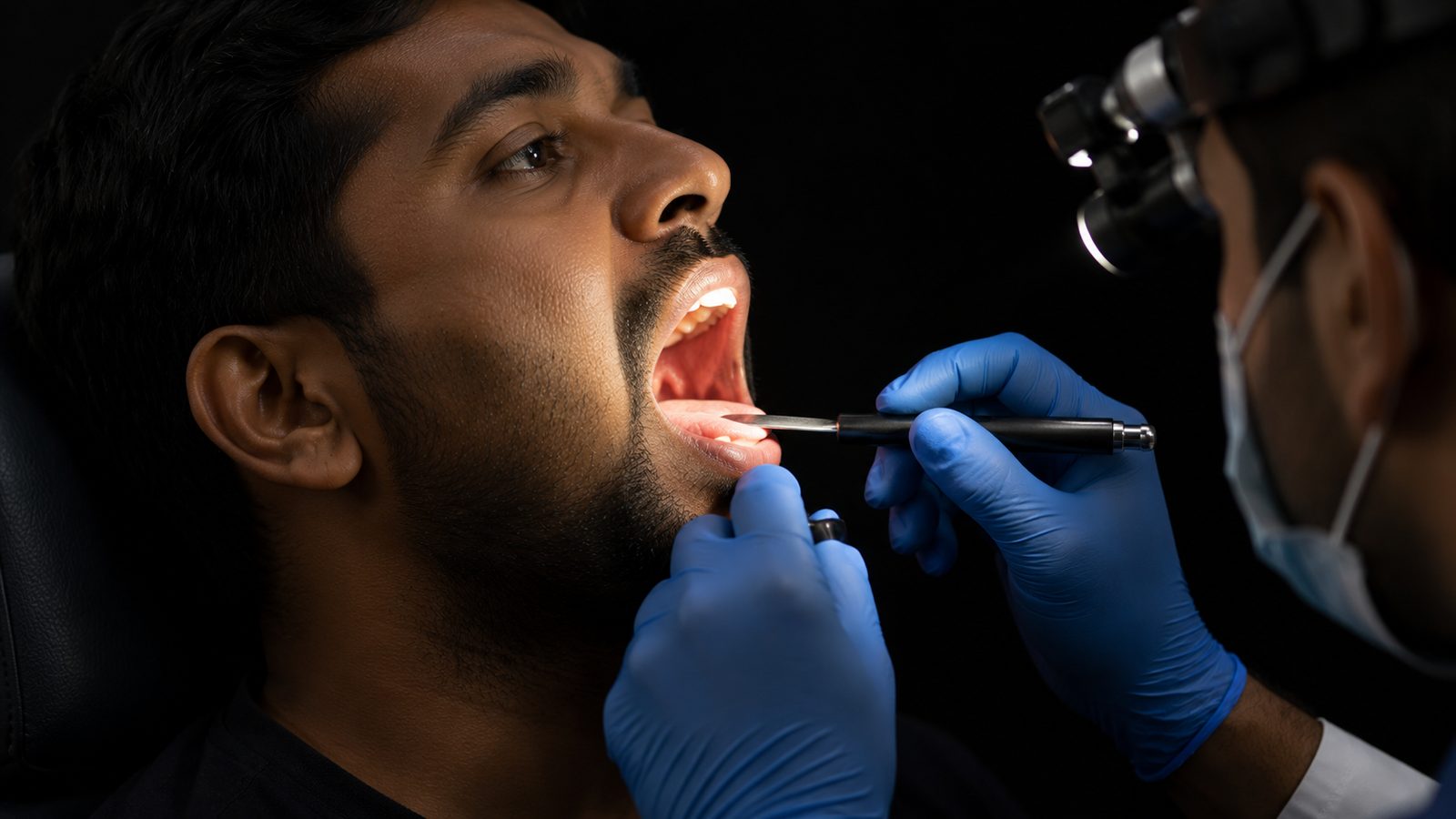 Throat examination
